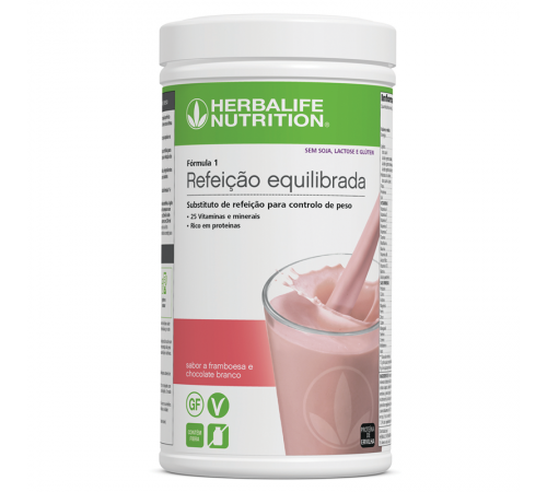 Batido Herbalife sabor Framboesa e Chocolate Branco 500g